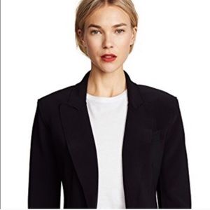 Norma Kamali Black Basic Blazer Jacket